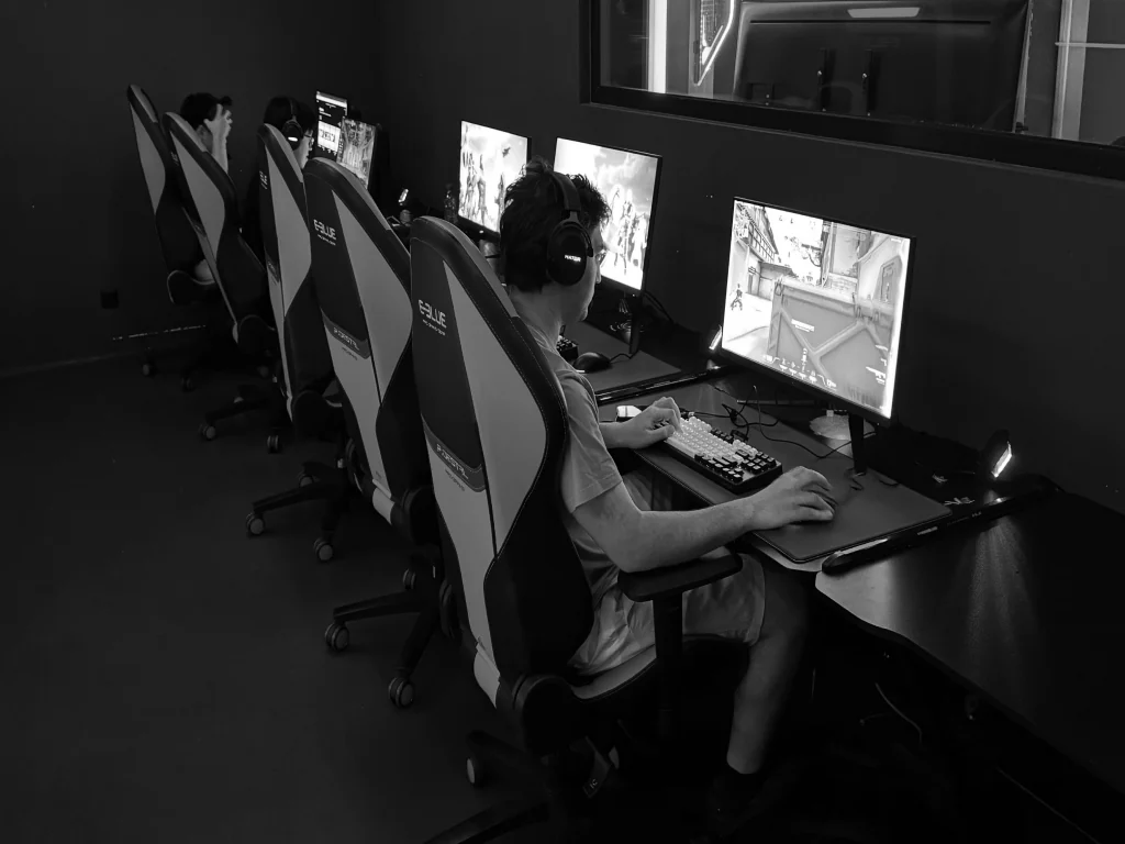 Gaming stations at a partner venue