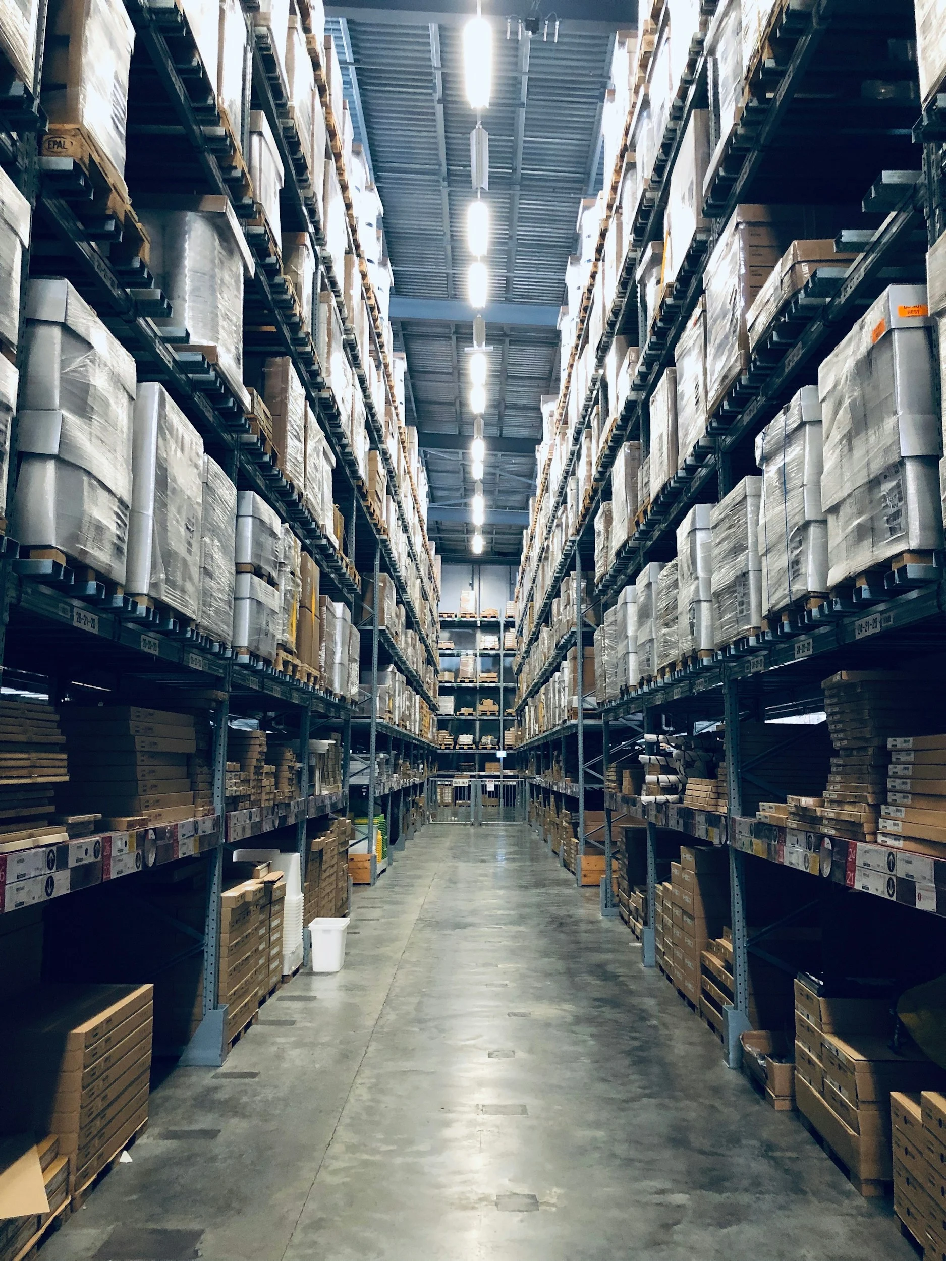Rockors Nexus warehouse stocked with technology hardware ready for procurement fulfillment